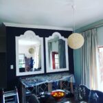Large mirror hanging