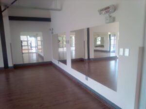 Large mirror installation