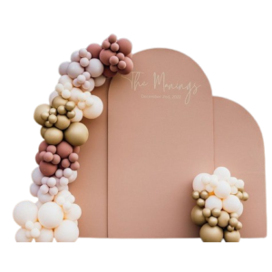 3 Piece Wooden Arch Backdrop Set